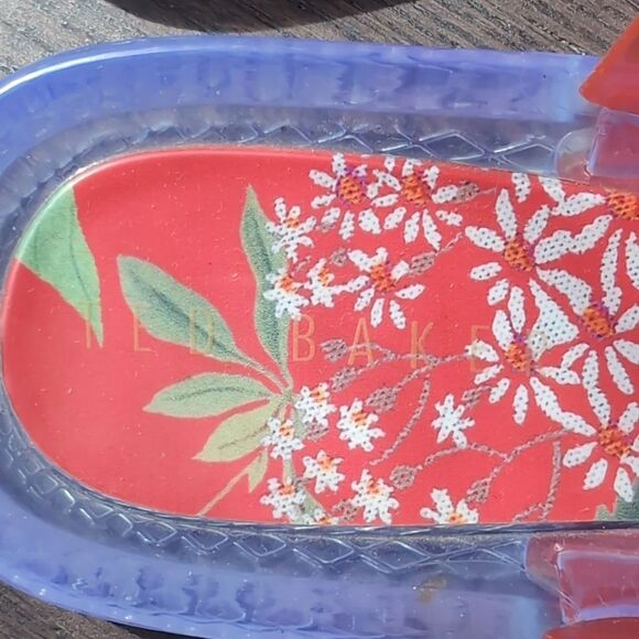 Ted Baker Jelly Transparent  Floral  Sandals Euro 37 - Picture 4 of 15